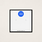 Aangepast Logo vierkante witte veroudering weergev Vierkante Visitekaartjes (Voorkant)