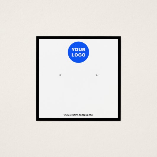 Aangepast Logo vierkante witte veroudering weergev Vierkante Visitekaartjes (Voorkant)