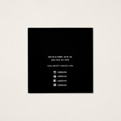 Aangepast Logo vierkante witte veroudering weergev Vierkante Visitekaartjes (Achterkant)