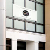 Aangepast logo | Vinyl banner, 1,2 x 2,4 meter bui Spandoek (Buitenkant Gebouw)