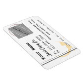 Aangepast Logo Visitekaartje Coffeestain Magnets Magneet (Rechterzijde)