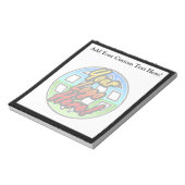 Aangepast Logo, volledig gepersonaliseerd Notitieb Notitieblok (Linkerzijde)