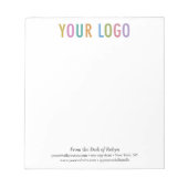 Aangepast Logo voor aangepast Kantoor Minimumbedra Notitieblok (Voorkant)