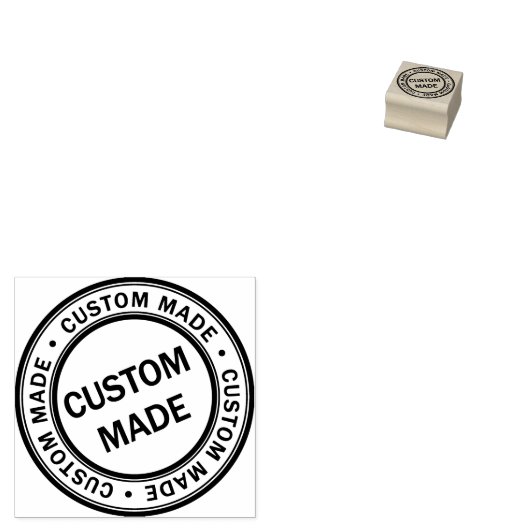 Aangepast Logo voor bedrijven Rubberstempel (Gestempeld)