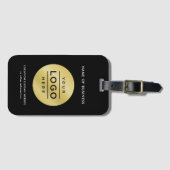 Aangepast Logo voor bedrijven - zwart en gouden me Bagagelabel (Voorkant (horizontaal))