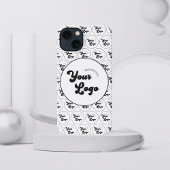 Aangepast Logo voor bedrijven — zwart/wit iPhone Hoesje