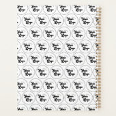 Aangepast Logo voor bedrijven — zwart/wit Planner (Achterkant)