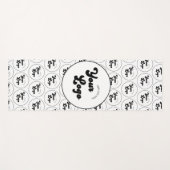 Aangepast Logo voor bedrijven — zwart/wit Yogamat (Voorkant (horizontaal))