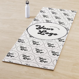 Aangepast Logo voor bedrijven — zwart/wit Yogamat