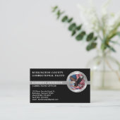 Aangepast logo voor Correcties Officier Parool Beg Visitekaartje (Staand voorkant)