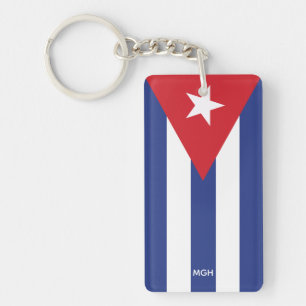 Aangepast logo voor Cuba-vlag Sleutelhanger