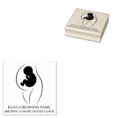 Aangepast logo voor douche- en geboorte coach-prof rubberstempel (Gestempeld)