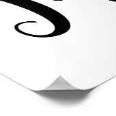 Aangepast logo voor getrouwde Poster (Hoek)