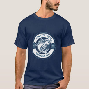 Aangepast Logo voor Grootbekbaarsvissen T-shirt