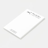 Aangepast logo voor kapperszaak en herenkapper post-it® notes (Schuin)