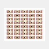 Aangepast Logo voor online promotiewinkelen - Roos Labels (Vel)