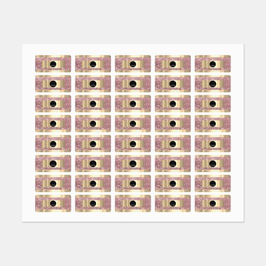 Aangepast Logo voor online promotiewinkelen - Roos Labels (Vel)