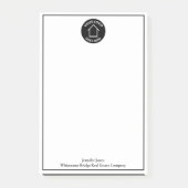 Aangepast Logo voor onroerend goed bedrijf Eenvoud Post-it® Notes (Voorkant)