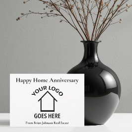 Aangepast Logo voor onroerend goed Happy Home Jubi Kaart