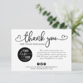 Aangepast Logo voor sociale media Bedankkaart (Staand voorkant)