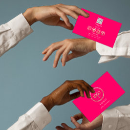 Aangepast Logo voor sociale media QR Code Gold Sno Visitekaartje