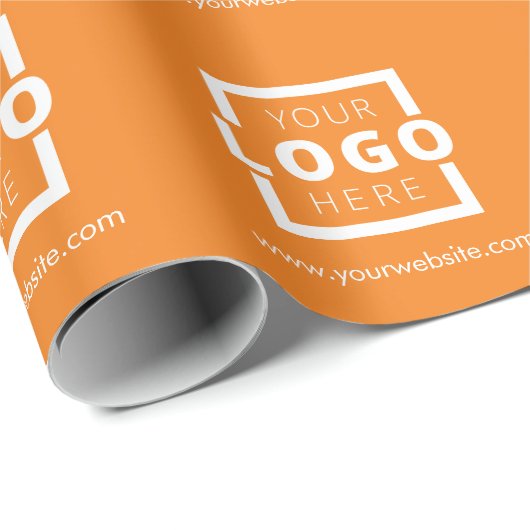 Aangepast Logo voor speciale acties voor bedrijven Cadeaupapier (Rol Hoek)