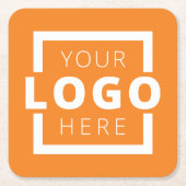 Aangepast Logo voor speciale acties voor bedrijven Kartonnen Onderzetters (Voorkant)