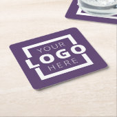 Aangepast Logo voor speciale acties voor bedrijven Kartonnen Onderzetters (Schuin)