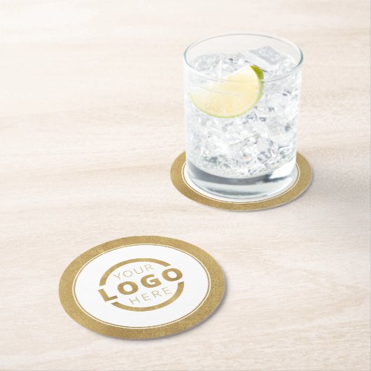 Aangepast Logo voor speciale acties voor bedrijven Ronde Kartonnen Onderzetter (Insitu)