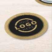 Aangepast Logo voor speciale acties voor bedrijven Ronde Kartonnen Onderzetter (Gebogen)