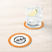 Aangepast Logo voor speciale acties voor bedrijven Ronde Kartonnen Onderzetter (Insitu)