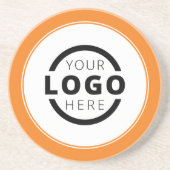 Aangepast Logo voor speciale acties voor bedrijven Zandsteen Onderzetter (Voorkant)