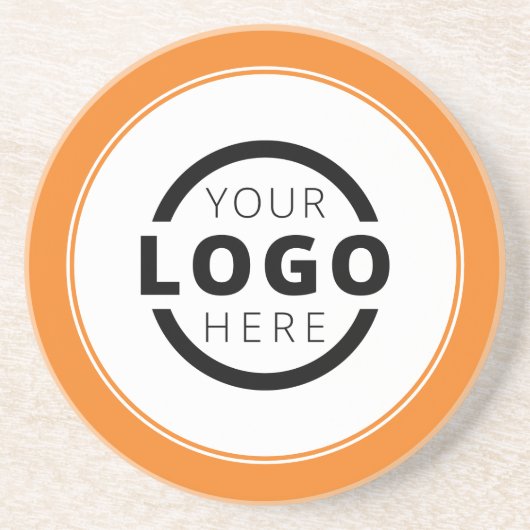 Aangepast Logo voor speciale acties voor bedrijven Zandsteen Onderzetter (Voorkant)