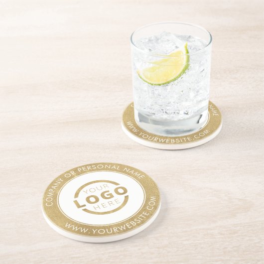 Aangepast Logo voor speciale acties voor bedrijven Zandsteen Onderzetter (Zijkant)