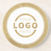 Aangepast Logo voor speciale acties voor bedrijven Zandsteen Onderzetter (Voorkant)