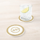 Aangepast Logo voor speciale acties voor bedrijven Zandsteen Onderzetter (Zijkant)