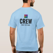 Aangepast Logo voorzijde van de bemanning Mannen L T-shirt (Achterkant)