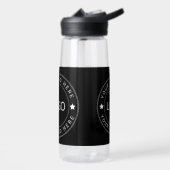 Aangepast logo waterfles (Links)