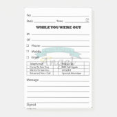 Aangepast Logo Watermerk Telefoon Bericht Post Post-it® Notes (Voorkant)