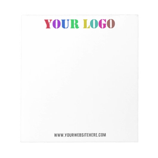 Aangepast Logo Website promotietot bedrijf Notitieblok (Voorkant)