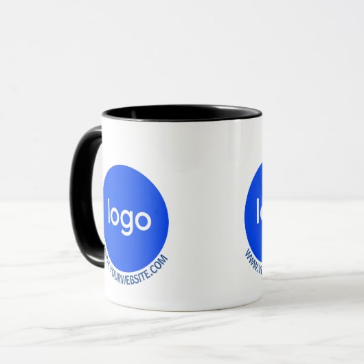 Aangepast logo & websitegegevens voor bedrijf mok (Voorkant links)