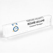 Aangepast logo Werknemer Magnetisch of Veiligheids Naambordje