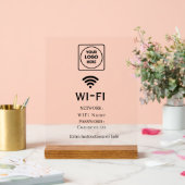 Aangepast logo Wi-Fi-netwerk wachtwoord display bo (Huwelijk)