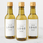 Aangepast logo wijn etiket (Flessen)