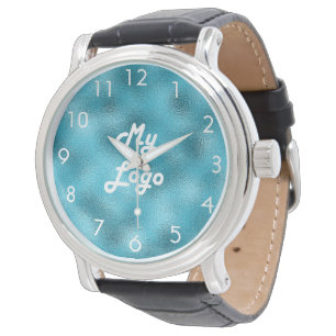 Aangepast logo wit horloge
