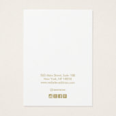 Aangepast Logo wit toevoegen met juwelenweergave Visitekaartje (Achterkant)