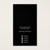 Aangepast Logo wit toevoegen met juwelenweergave Visitekaartje (Achterkant)