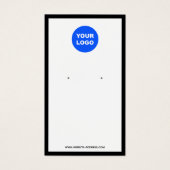 Aangepast Logo wit toevoegen met juwelenweergave Visitekaartje (Voorkant)