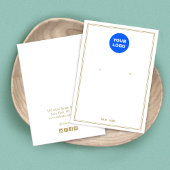 Aangepast Logo wit toevoegen met juwelenweergave Visitekaartje