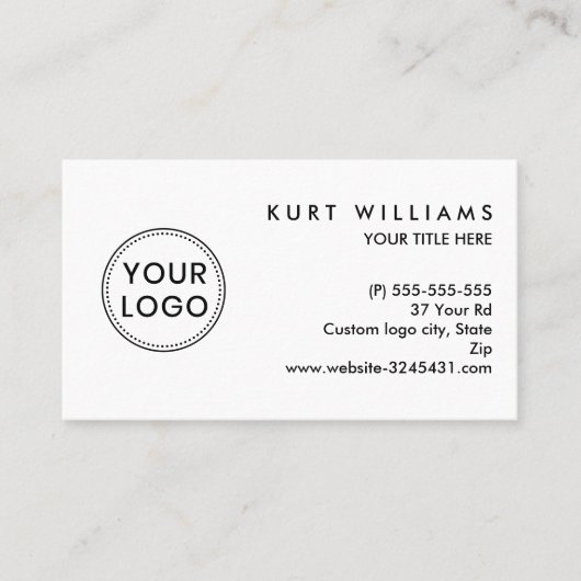 Aangepast logo wit visitekaartje (Voorkant)